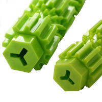 Juguetes Para Perros Masticables De Limpieza Dental Para Pequeños Y Medianos Perros Juguetes Dispensadores De Alimentos Accesorios Para Perros Material TPR Verde Naranja - details 3