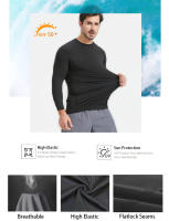 Camiseta De Compresión Para Hombres Rashguard Secado Rápido Gimnasio Fitness Primavera Surf Playa Deportes Running Tops Tees - details 4