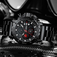 Reloj De Pulsera De Lujo Para Hombres CRRJU Grande Dial En Acero Inoxidable Impermeable Cronógrafo Con Fecha Relogio Masculino - details 18