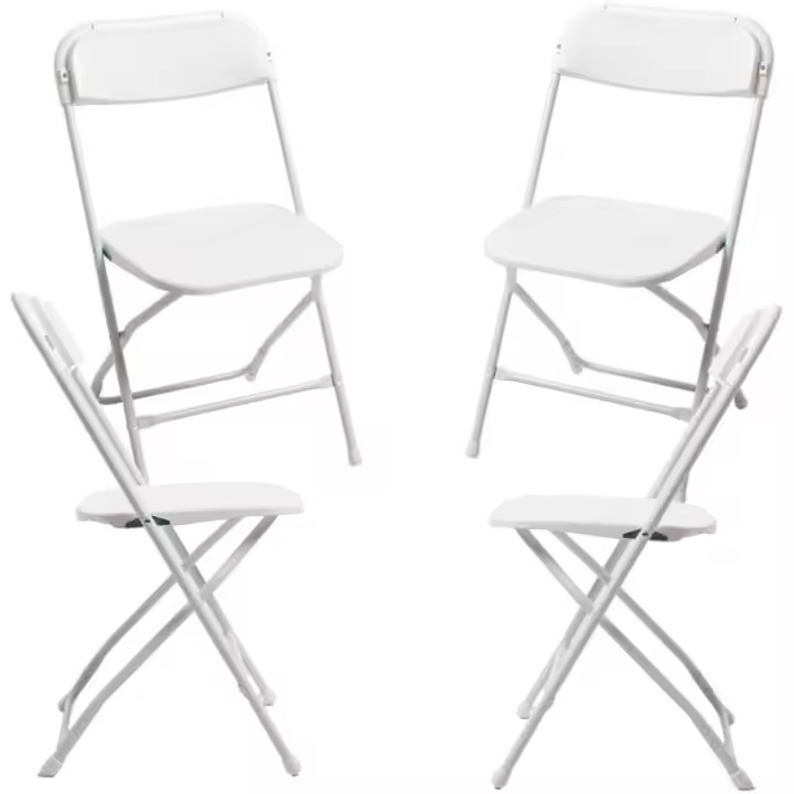 Sillas Plegables - Pack 4 Sillas Dona Plegable - Blanco - 1