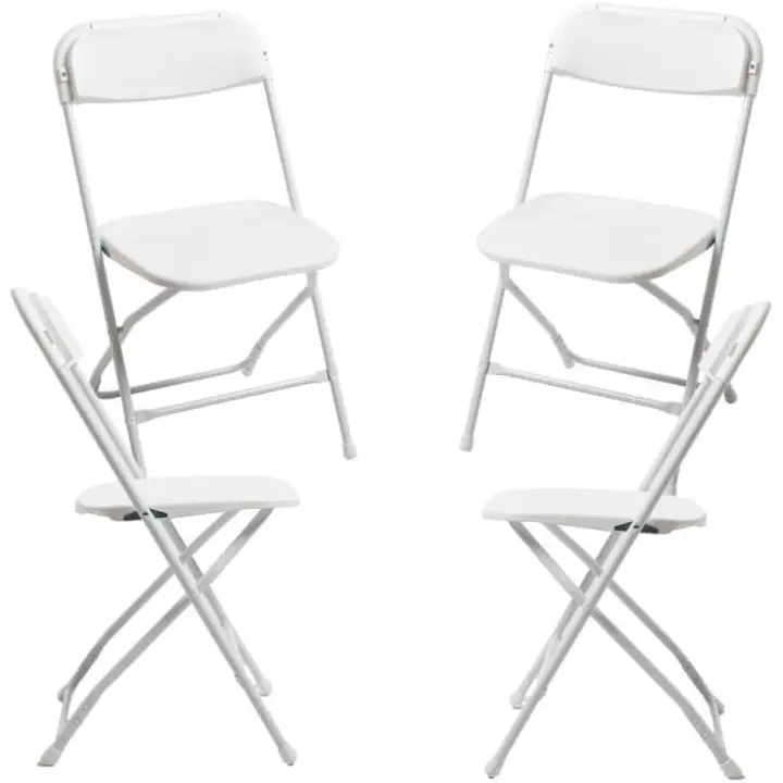 Sillas Plegables - Pack 4 Sillas Dona Plegable - Blanco - 1