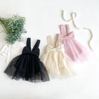Bailarina Romper Para Bebés Niñas 0-2 Años Vestido De Malla Con Gran Lazo Traje De Baile Princesa Estilo Activo Ropa De Verano - details 14