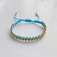 Pulsera Tejida a Mano KKBEAD Para Mujer Con Cuentas De Oro Platinadas De 4mm Joyería De Moda Pulseras Bijoux Para Fiestas Y Bodas - details 4
