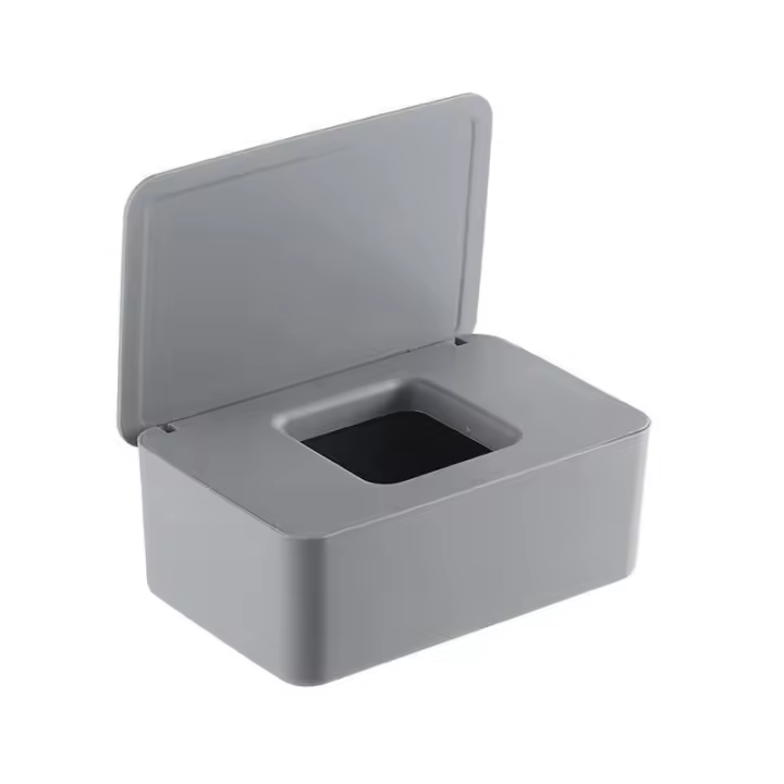 Toallitas húmedas Caja de Almacenamiento Toallitas Dispensador Titular DE LA Caja de Almacenamiento de Tejido With Tapa A Prueba de Polvo - 1