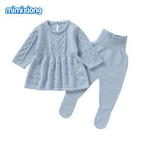 Vestido de noche para niños pequeños de 1 A 3 años, ropa de invierno de DOT de manga Larga para niños - details 0