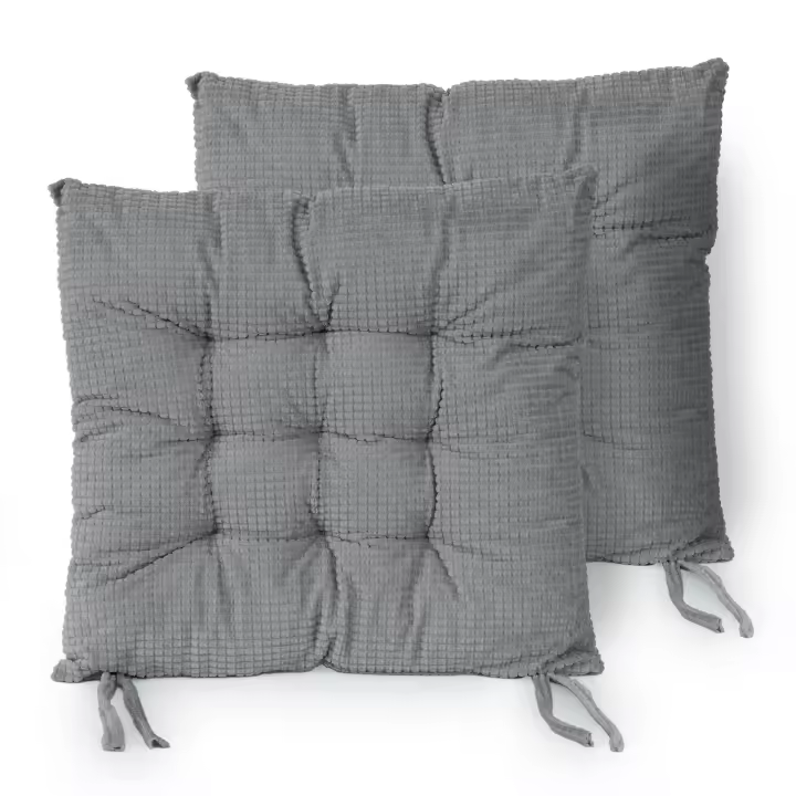 NQT Cojines para Silla Redondos/Cuadrados/ Forma de Galleta 40cmØ - Cojín de Asiento Suave y Cómoda, Ideal para Decoración de Hogar y Terraza (Rosa/Beig/Amarillo/Azul/Gris/Marrón, Pack 2, Pack 4) - 1