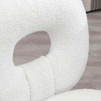 HOMCOM Silla de Escritorio Moderno de Borreguillo Silla Giratoria Infantil con Asiento Ajustable en Altura y Respaldo en Forma de Oso Carga 120 kg - details 3