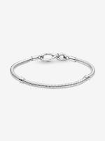 Pandora - Pulsera Pandora Moments with Cadena de serpiente y nude infinity-Plata de Lei - details 3