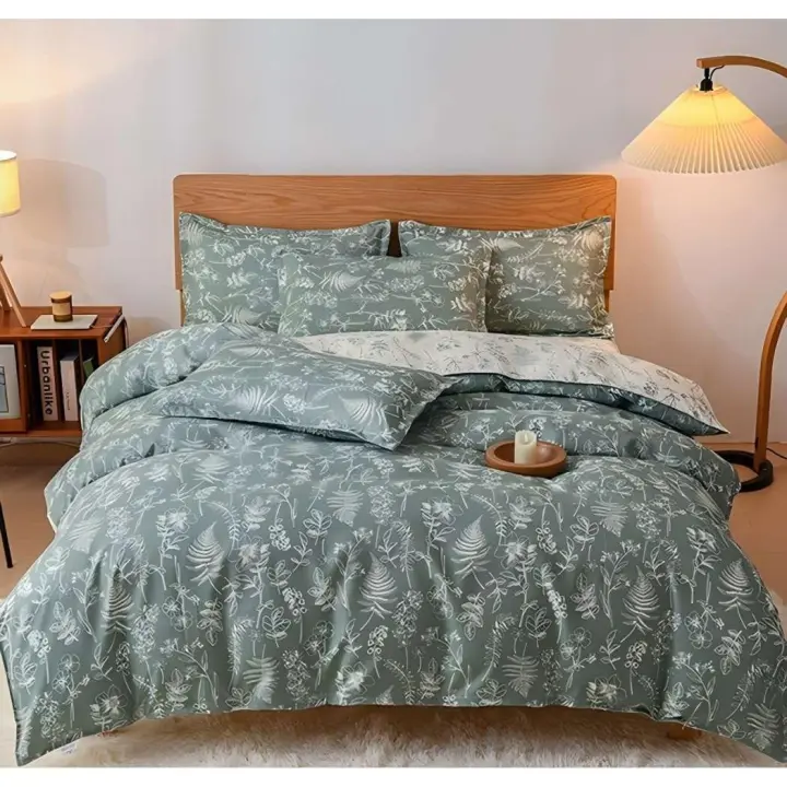 Juego de Funda Nórdica 4 Piezas de Algodón Alta Calidad Juego de Ropa de Cama- Dibujo Elegante - Varios Tamaños Disponibles - 1