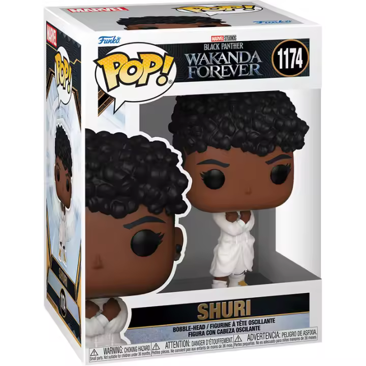 Figura Pop Marvel Black Panther Wakanda Forever Shuri-Figura de Vinilo Coleccionable - Idea de Regalo- Mercancia Oficial - Juguetes para Niños y Adultos - Movies Fans - Muñeco para Coleccionistas y Exposición - 1