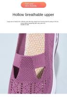 Zapatos De Mujer Verano Nuevo Confort Casual Moda Suela Suave Transpirable Zapato Plano Hueco Para Mujer Zapatos De Vulcanización Adulto Material Superior Algodón - details 2