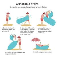 Sofá Inflable Portátil Para Playa Viajes Camping Picnics Festival De Música Durable Y a Prueba De Agua Con Diseño Anti-Deflación - details 8