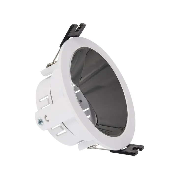 Ledkia Aro Downlight Cónico Reflect Excentrico para Bombilla LED GU10/ GU5.3 Corte Ø 75 mm Dorado - 1