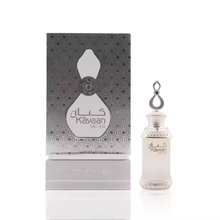 Khadlaj Kayaan Silver Cpo M Aceite de Perfume Concentrado 20 Ml para Hombre - 1