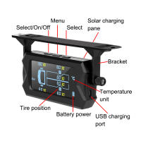 Sistema De Monitoreo De Presión De Neumáticos Para Coche RV Camión Con 6 Sensores Externos 180° Ajustable Bracket Impermeable TPMS Wireless - details 3