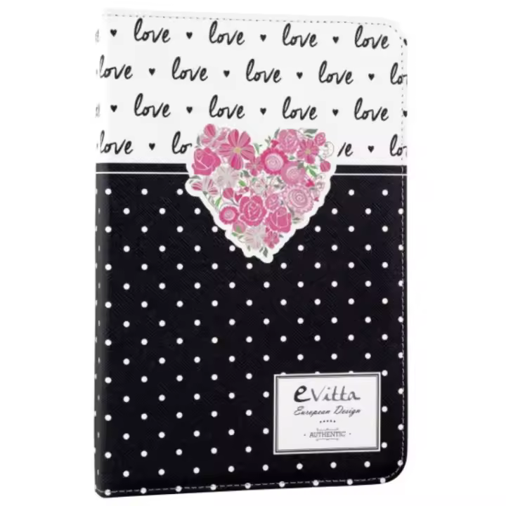 E-Vitta Funda Tablet Stand 2P Love 10,1 Pulgadas - Atractiva y Adaptable - Estampados Exclusivos - 1