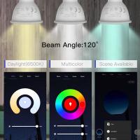 Bombilla LED Inteligente Tuya GU10 WIFI RGB CW Blanca 5W Dimmer Control Remoto Con App Smart Life Compatible Con Alexa Google Para El Hogar - details 6