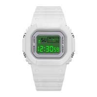 Reloj Digital LED Para Hombre Y Mujer Resistente Al Choque Pantalla Digital De Silicona Impermeable Deportivo Con Fecha - details 14