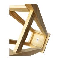 STARLEY-Taburete Cuadrado Alto de Madera con Reposapies, Diseño Clásico,Ideal para Cocina o Bar,Variedad de medidas - details 1
