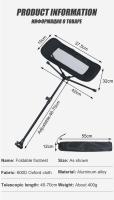 Silla De Camping WESTTUNE Universal Con Soporte De Pies Plegable Y Ajustable Ligera Para Exterior Pesca Playa Senderismo - details 1