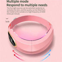 Cinturón De Belleza V-electrónico Para El Rostro Masajeador De Belleza Ajustable En Intensidad Con Pantalla LCD Regalo - details 3