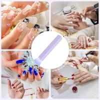 2PcsMini Lámpara UV Led Uñas, 3W Secador de Uñas Portátil y Recargable para Esmalte de Uñas de Gel, 2 Temporizadores 20s/60s, Pequeña Lampara Uñas Semipermanentes para Hogar y Salón, Morado - details 2