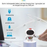 Helicóptero Robot Volador UFO Juguete Luminoso Para Niños Y Niñas Con Piloto Espacial Aeronave Dron Juego Interior Exterior - details 14