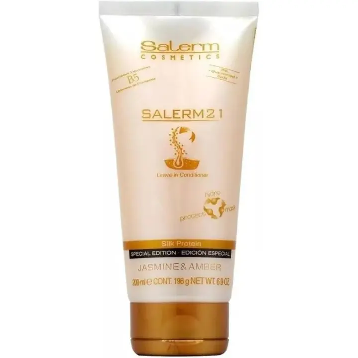 Saló Nova Imatge Salerm 21 Edición Especial Jasmin y Ambar 200Ml - Hidratación Profunda y Protección Solar para el Cabello - 1