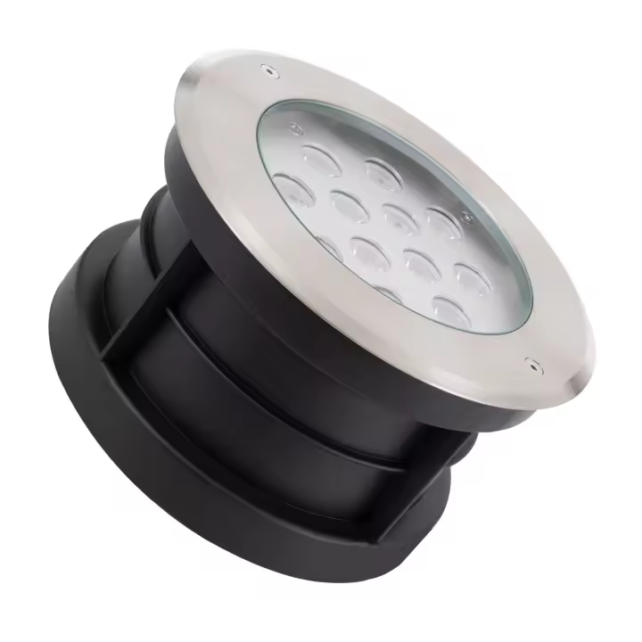 Ledkia Foco Exterior LED 12W Empotrable Suelo Inox 3000K Blanco Cálido - 1