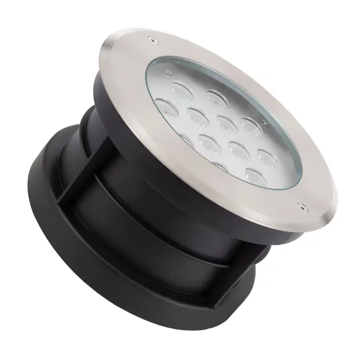 Ledkia Foco Exterior LED 12W Empotrable Suelo Inox 3000K Blanco Cálido - 1