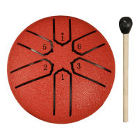 Bombo De Lengua De Acero De 3 Pulgadas 6 Tonos Instrumento De Percusión Para Yoga Y Meditación Con Palo De Tambor Mini Handpan Para Exteriores - details 8
