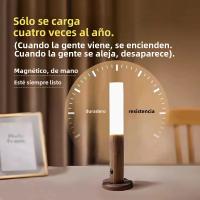 Lámpara De Noche Recargable Con Sensor De Movimiento Luz Magnética Para Pared Madera Iluminación Para Dormitorio Y Escaleras - details 3