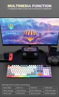 RAIKU T26 Teclado Y Ratón Gaming Con Iluminación De Tres Niveles Mecanismo De Teclas Toque Wired Para Desktop Laptop Tablet - details 1