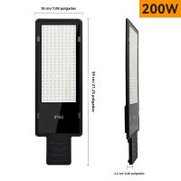 Lámpara De Calle LED Potente 200W IP65 Impermeable 216 LEDs Luz Exterior De Jardín Alta Brillo AC85-AC265V Instalación Auto-Contenida - details 1