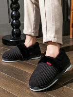 Zapatillas De Casa Para Mujer Invierno Antideslizantes Algodón Cálidas Plush Para Parejas Zapatos Internos Transpirables Talla Verdadera - details 2