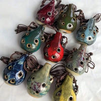 Mini Ocarina De Cerámica Con 6 Agujeros Instrumento Musical De Artesanía Cerámica Unidad De Venta Originaria De China Continental - details 5