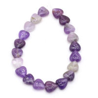 Bolas De Piedra Natural Para Joyería De Moda Hechas a Mano Con Ametistas Corazón Turquesa Y Opal Accesorios Para Collares Y Pulseras DIY - details 2