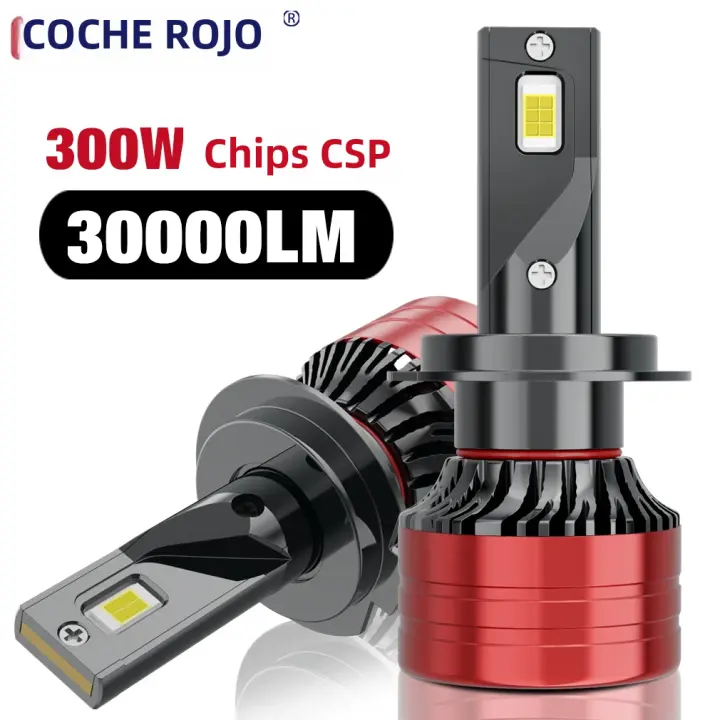 Faros LED H4 30000LM Universal Para Todos Los Coches Bombillas De Luz Turbo H7 H1 H3 H11 H8 H9 9005 9006 HB3 HB4 CSP Chip 9012 5202 9004 9007 H13 H27 880 881 12V 6000K - 1