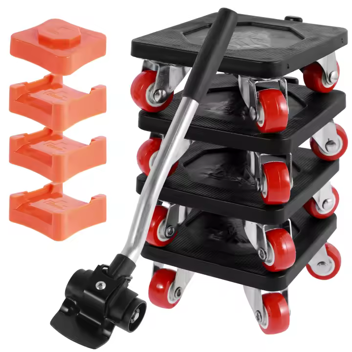 Dolly De Muebles Resistentes Con Ruedas 880LB Herramienta De Levantamiento Y Desplazamiento Fácil Rollos Grandes Para Muebles - 1