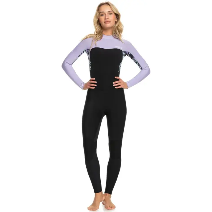 Roxy Traje De Neopreno De Manga Larga Con Cremallera Trasera 4/3 Mm Swell Series - 1