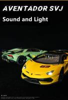 Lamborghini Aventador SVJ 63 Escala 1:24 Modelo De Metal Y Aleación Con Sonido Y Luz Vehículo De Juguete Para Niños Regalo - details 4