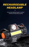 Linterna Frontal LED Recargable Impermeable Con Imán Ligera Ajustable Para Camping Ciclismo Correr Pesca - details 0