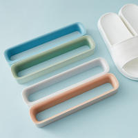 Estante De Pared Autoadhesivo Para Pantuflas Organizador De Zapatos Drenaje Para Inodoro Y Dormitorio Material Plástico - details 4