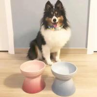 Tazón De Alimentos Para Mascotas Extra Ancho Anti Derrames Elevado Alivio Del Estrés De Pecho Para Gatos Y Perros Cerámica - details 10