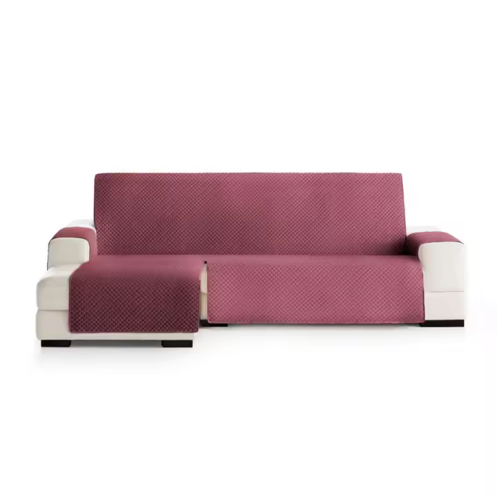 Plusdescanso Salva Sofá, Cubresofá, Funda de sofá acolchada para Chaise Longue normal brazo izquierda Reversible. Fabricación Nacional. Fácil colocación y limpieza. 5 colores disponibles. - 1