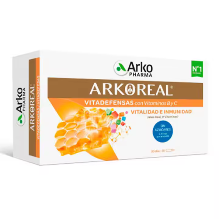 Arkoreal Jalea Real Vitaminada Sin Azúcar 20 Ampollas - 1