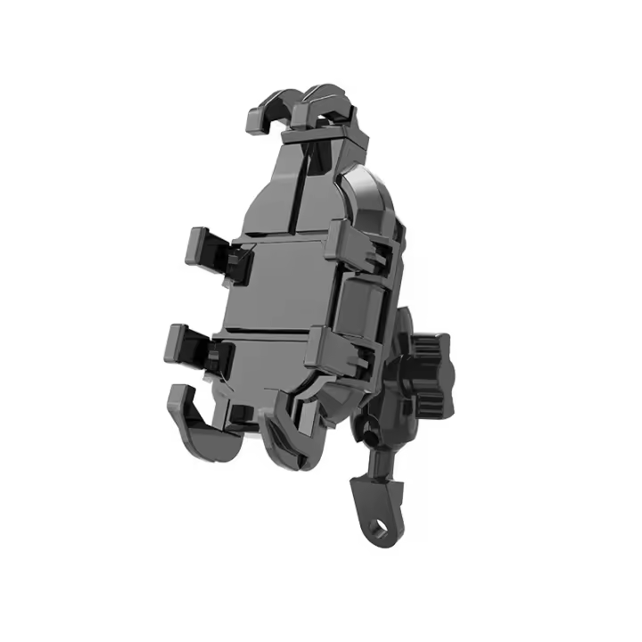 Soporte De Teléfono Móvil Ajustable Para Motocicleta Scooter ATV Bicicleta Con Módulo Absorbedor De Choque En Cualquier Ángulo - 1