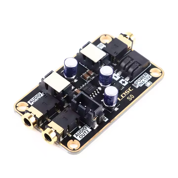 Módulo De Aislamiento Audio Reducción De Ruido Para DIY Amplificador De Potencia Cancelación De Fondo Común Plástico - 1
