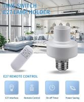 Soporte De Bombilla LED Inalámbrico E27 E26 Con Control Remoto Y Timer Adaptador De Enchufe AC 85-265V Para Bombilla De Luz - details 0