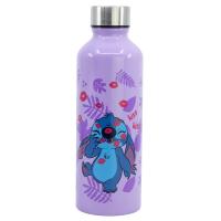 Botella Stitch Termo de Aluminio, Acero Inoxidable, Con Tapa, Licencia Oficial, Color Morado, 755 ml, Stor - Kiglam - details 0